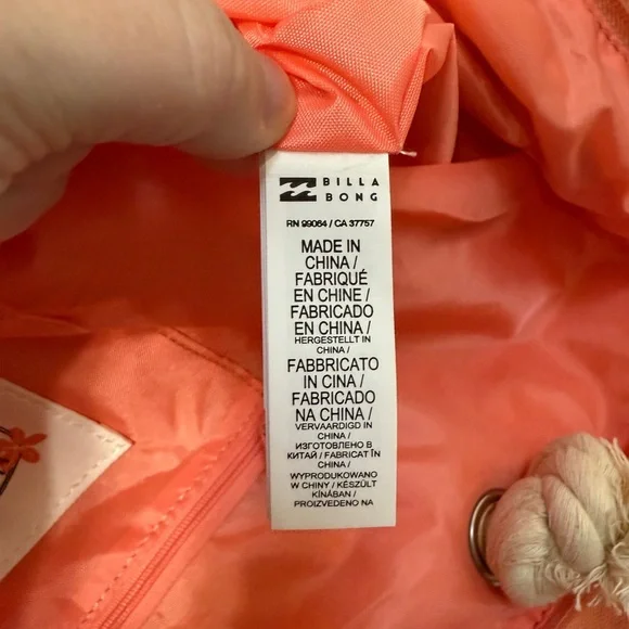 NWT Honolua Wahine - Billabong “Honolua Hawaii” Guava Colored Tote Bag. One size - Picture 10 of 14